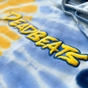 Deadbeats - Puff Logo - Premium Tie Dye Pullover Hoodie
