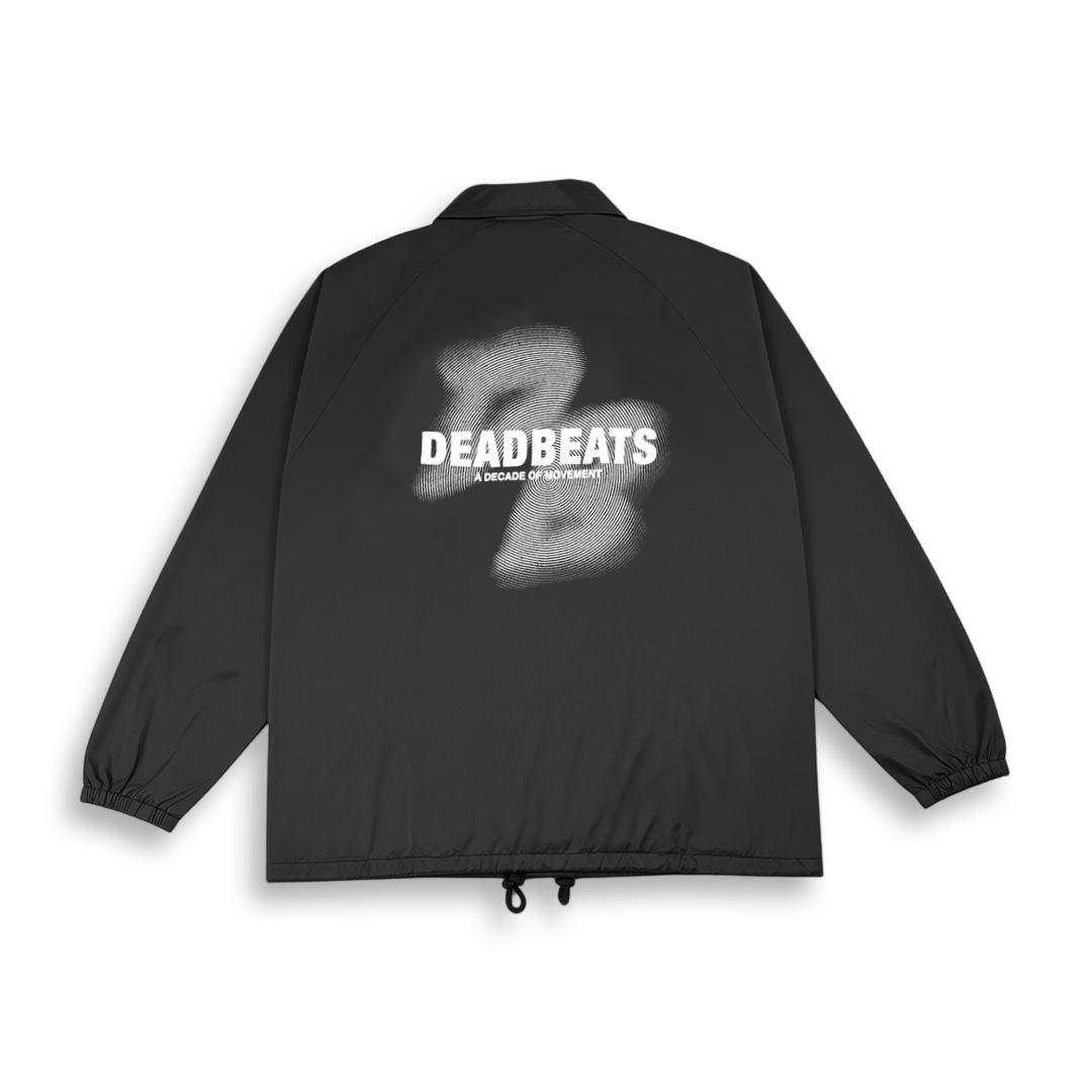Deadbeats - 10 Year Coach Jacket - Black