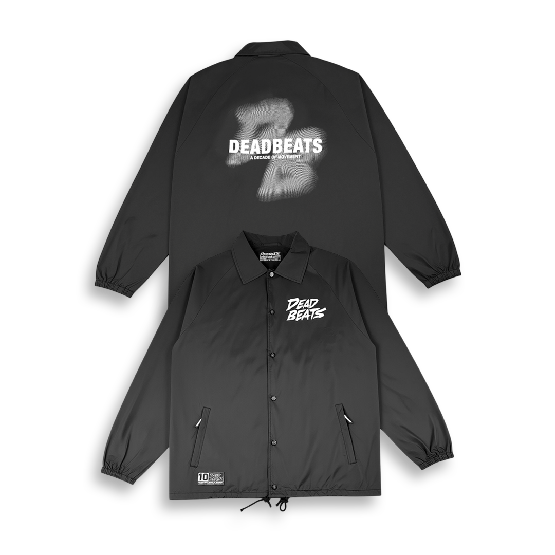 Deadbeats - 10 Year Coach Jacket - Black – Deadbeats Shop