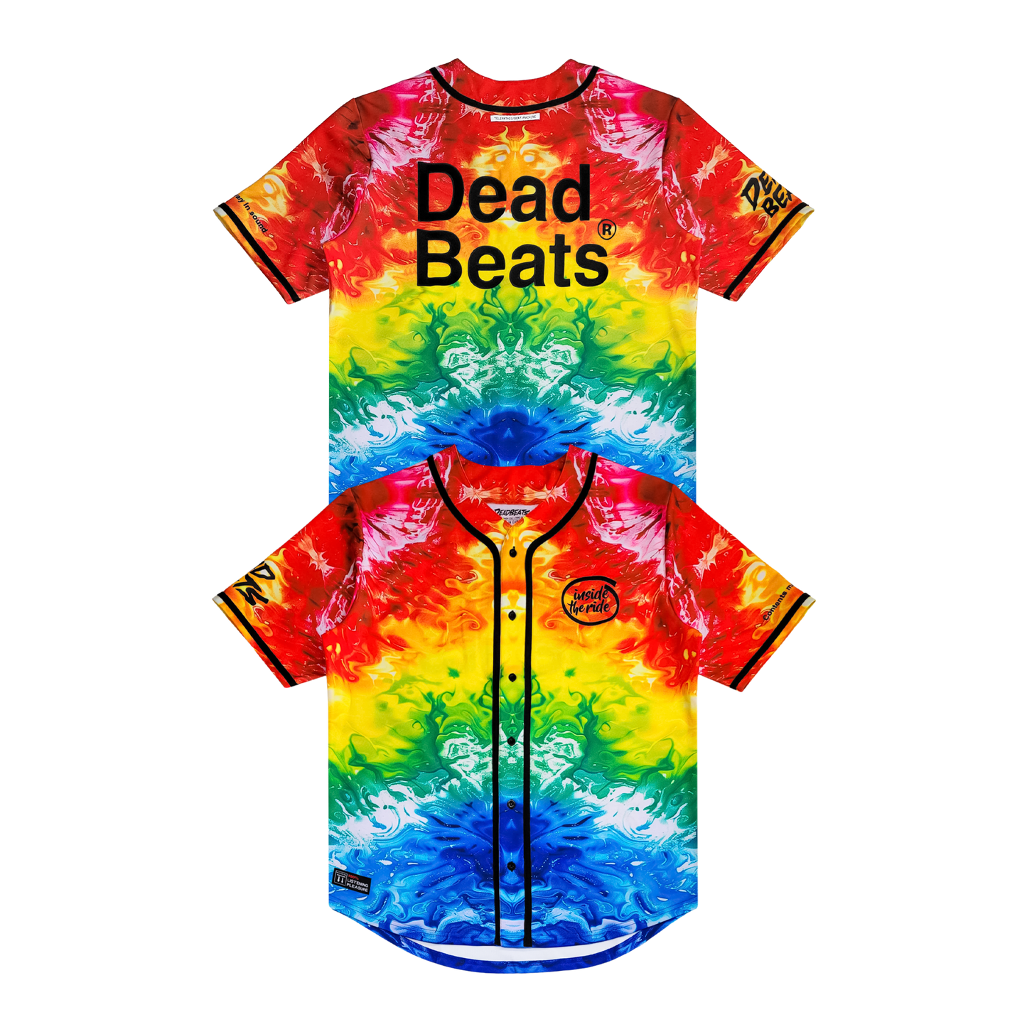 Deadbeats - Inside The Ride - All Over Baseball Jersey