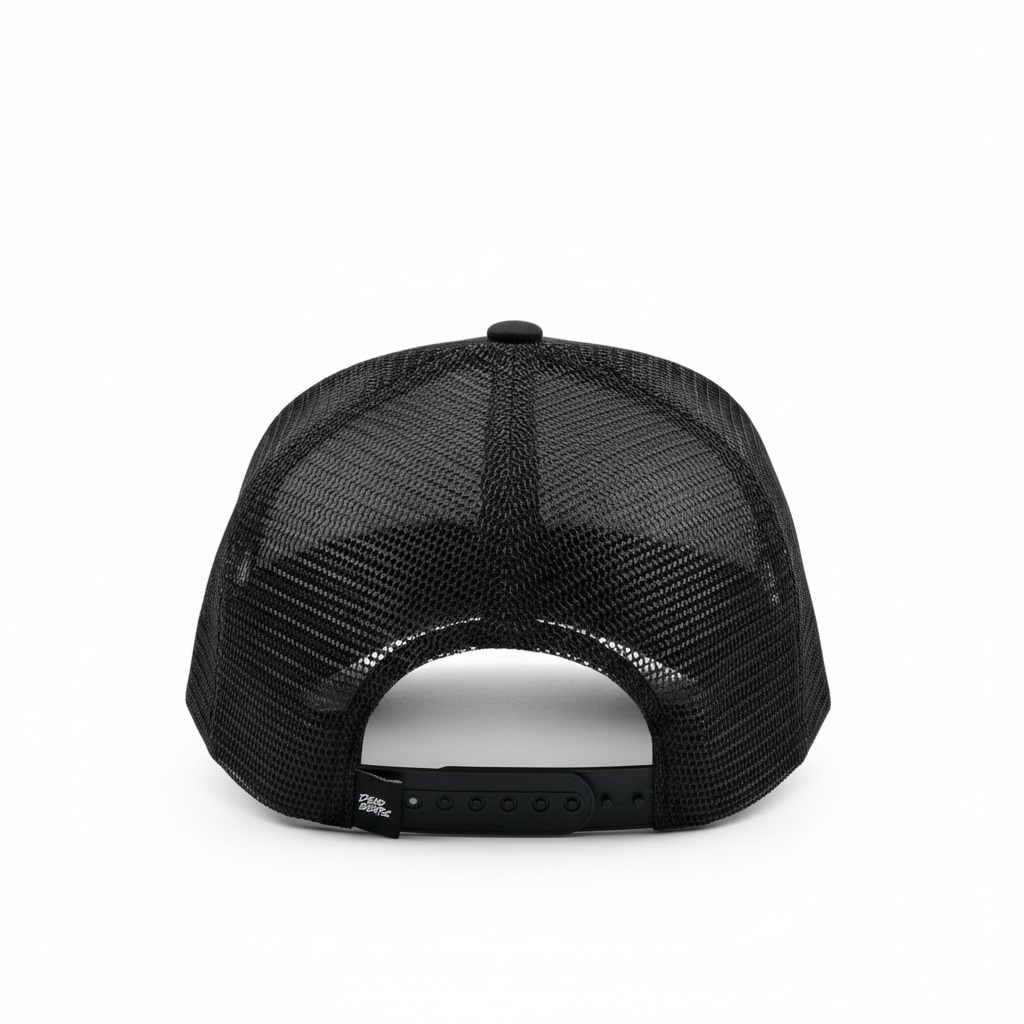 Deadbeats - Camo Logo Black Trucker Hat