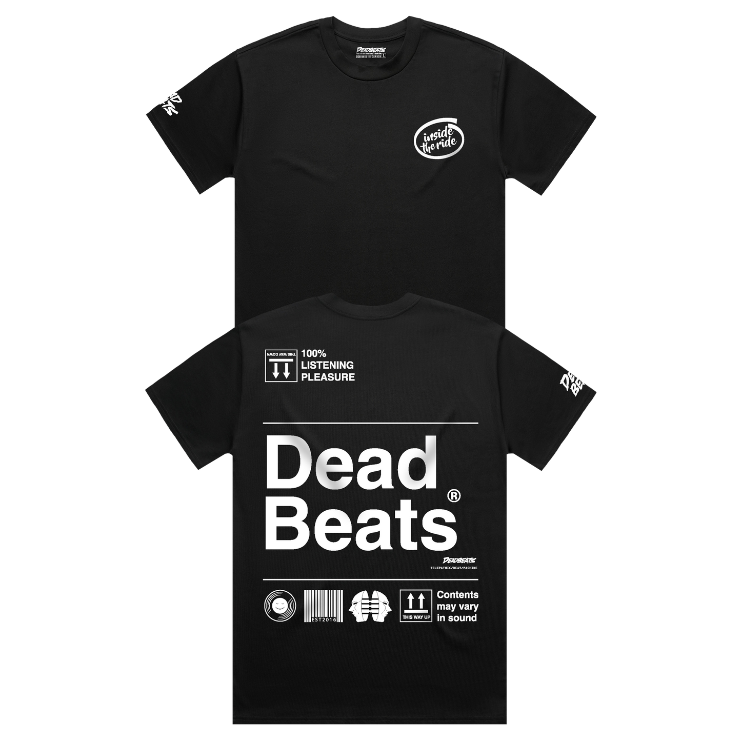 Deadbeats - Inside The Ride - Black Tee