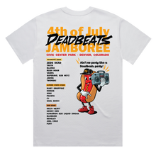Load image into Gallery viewer, Deadrocks IX - Jamboree Hot Dog Tee - White