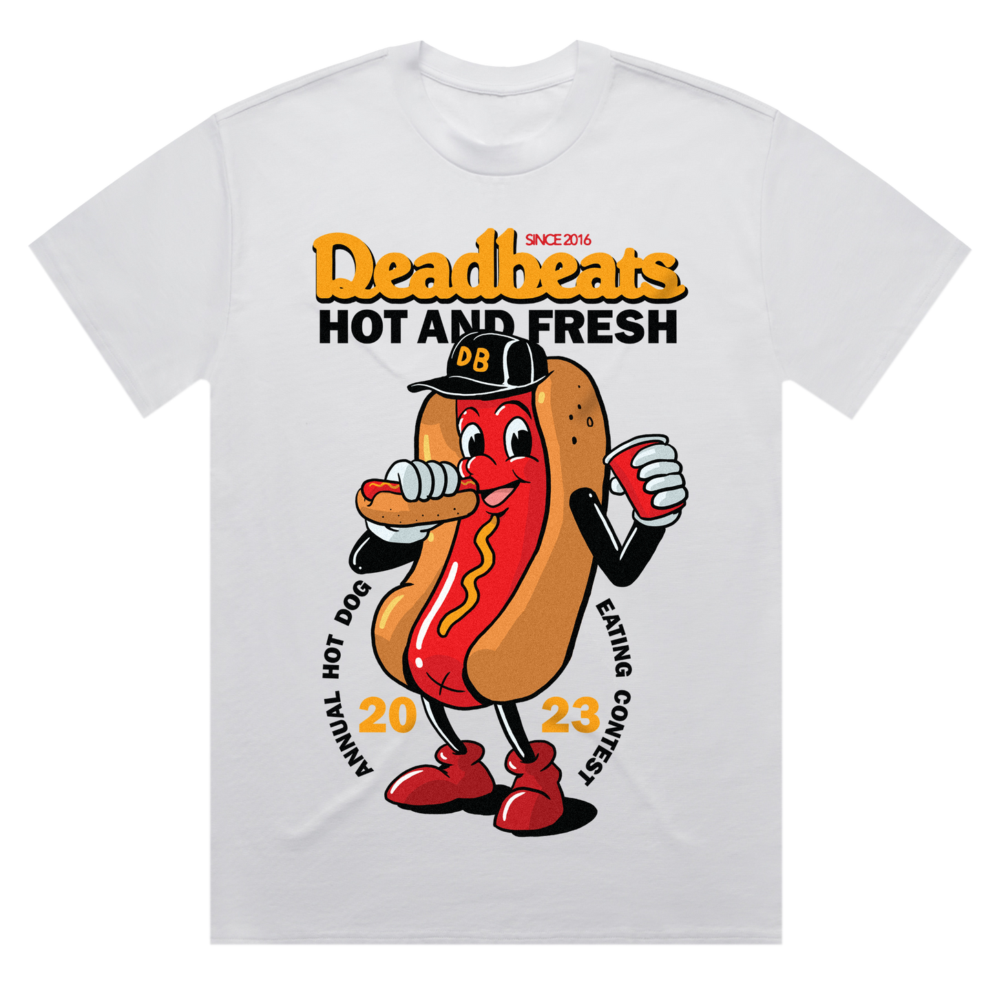 Deadrocks IX - Jamboree Hot Dog Tee - White