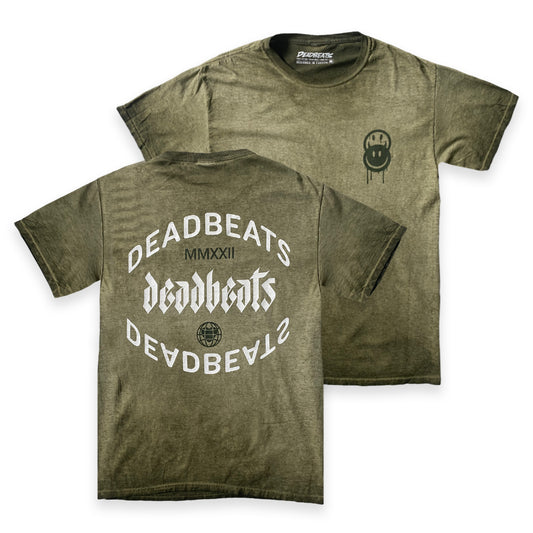 Deadbeats - Forever - Oil Wash Tee - Green