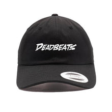 Load image into Gallery viewer, Deadbeats -Label Logo- Black Dad Hat