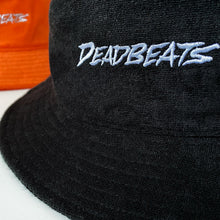 Load image into Gallery viewer, Deadbeats - French Terry Bucket Hat - Black